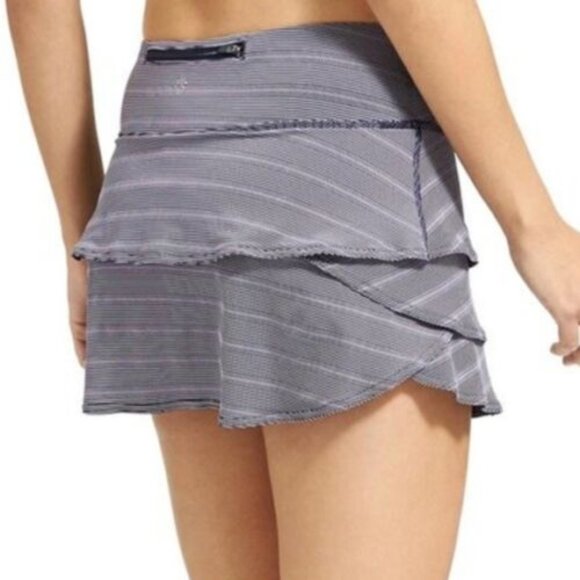 Athleta Dresses & Skirts - Athleta Swagger Skirt Tennis skort striped  navy  Size XXS  Like new